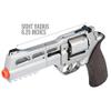 Lancer Tactical Bo Manufacturer Chiappa Rhino Revolver 50DS .357 Magnum Style Airsoft Pistol Silver 330 FPS view 4