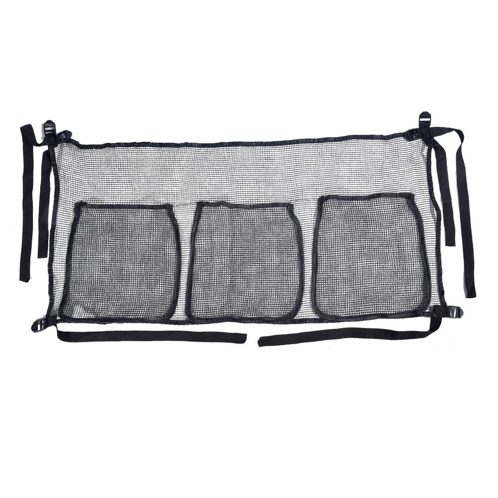 Allgreen MiuMily Trampoline Shoe Bag, White Mesh Storage Bag with Zipper Closure, Portable Trampoline Equipment Organizer, 105cm x 48cm