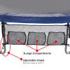 Allgreen MiuMily Trampoline Shoe Bag, White Mesh Storage Bag with Zipper Closure, Portable Trampoline Equipment Organizer, 105cm x 48cm view 4