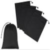 Drawstring Bag - UltraLight Nylon Cinch and Ditty Pouch For Home, Office, Outdoor (5 pack, Black) (Black, 9 x 12 inch) view 1