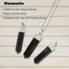 Amazing Gemstone Nuummite Crystal Pencil Point Pendant Necklace with Adjustable Cord - Natural Healing Crystals and Stones for Men, Women view 3