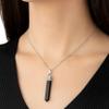 Amazing Gemstone Nuummite Crystal Pencil Point Pendant Necklace with Adjustable Cord - Natural Healing Crystals and Stones for Men, Women view 4