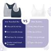 Bleuet Aster Racerback Bra  Reversible Sports Bra for Girls & Teens | Organic Cotton, Ultra Soft, Seamless, Wide Band, Tag-Free, Everyday Active Comfort view 3