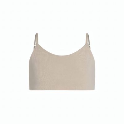 Bleuet Bleum Neutral Training & First Bra - Ultra Soft Cotton Fabric Reversible for Teens (10, Honey-Sky)