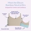 Bleuet Bleum Neutral Training & First Bra - Ultra Soft Cotton Fabric Reversible for Teens (10, Honey-Sky) view 2