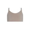 Bleuet Bleum Neutral Training Bra - Ultra Soft Cotton Fabric Reversible First Bra for Teens (12, Chai-Steel) view 1