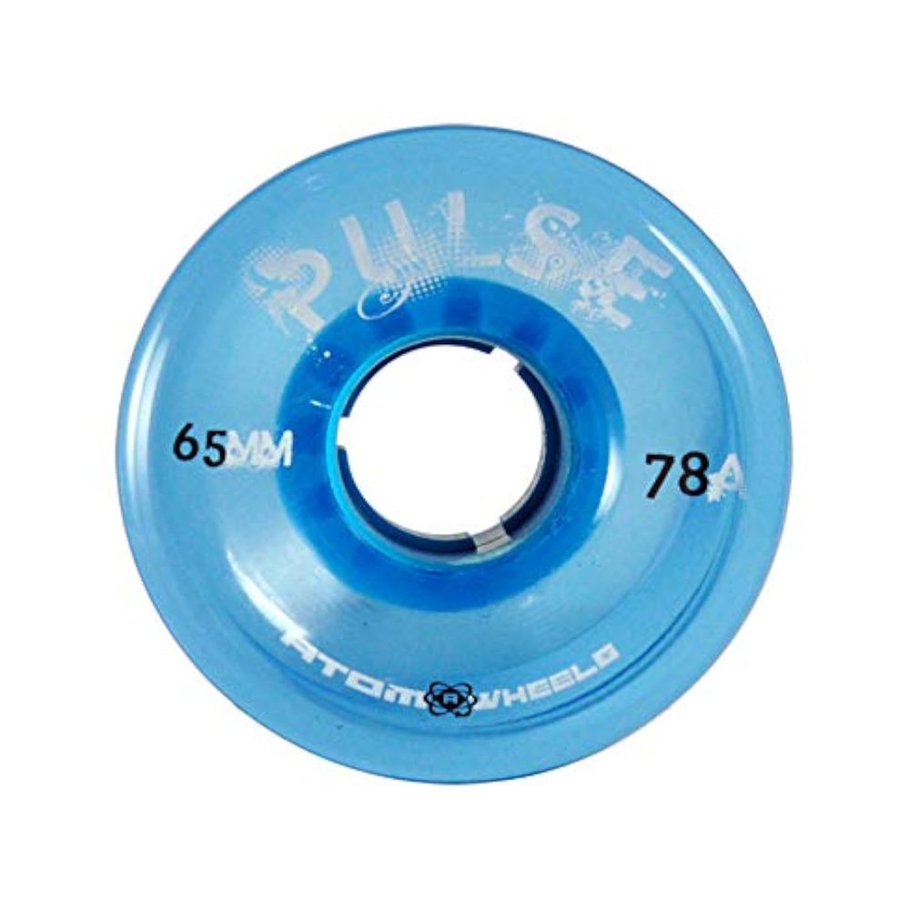 Atom Skates Quad Roller Wheels/Outdoor/Hardness 78A / 65x37 Blue Pulse / 8pk