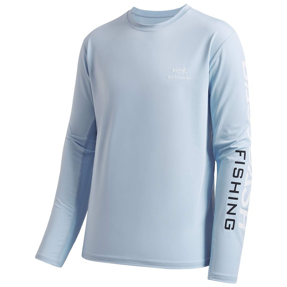 BASSDASH Fishing T Shirts for Men UV Sun Protection UPF 50+ Long Sleeve Tee T-Shirt