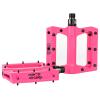 Bike Bicycle Pedals, Non-Slip Durable Ultralight Mountain Bike Flat Pedals, 3 Bearing Pedals for 9/16 MTB BMX Mountain Road Bike Hybrid Pedals,Pink view 1