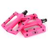 Bike Bicycle Pedals, Non-Slip Durable Ultralight Mountain Bike Flat Pedals, 3 Bearing Pedals for 9/16 MTB BMX Mountain Road Bike Hybrid Pedals,Pink view 3