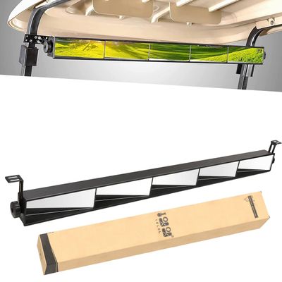 10L0L Universal Golf Cart 5 Panel Mirror for Yamaha EZGO Club Car, Eliminate Blind Spots Wide Angle Rear View Mirror