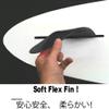 8" US Box Center fin Safety Flex Soft Replacement for Longboard SUP Stand up Paddleboard River Surf Whitewater airSUP AIR7 by saruSURF (Black) view 3