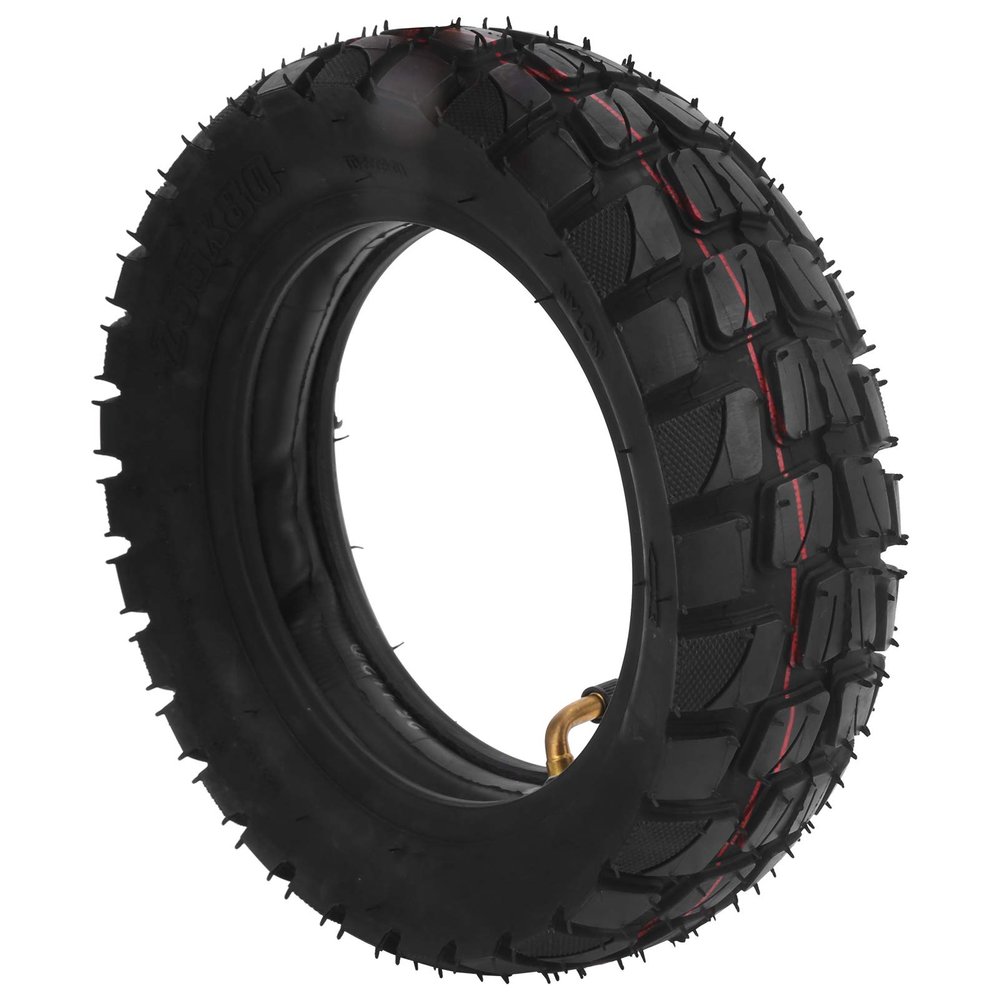 Electric Scooter Tire, 10in Inflatable Rubber Replacement with Inner Tube for Commuters, Urban Riders, and Recreational Users