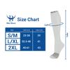 BLU HORN Knee High Compression Socks 15-20 mmHg - Everyday Use Improves Blood Circulation, Relieves Pain & Swelling (S/M, Gray (1-Pair)) view 3