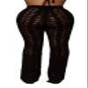 lovecarnation Womens Sexy Hollow Out Crochet High Waist Mesh Beach Bikini Swimsuits Cover Up Pants Black XL Z0027 view 3