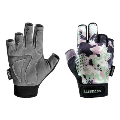 BASSDASH Astro Fishing Gloves Mens Womens Fingerless Gloves for Game Fishing Kayaking Paddling Sailing MTB