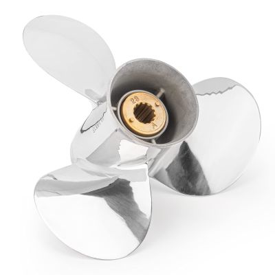 YOUNG PROPS Upgrade Stainless Steel Outboard Propeller for Mercury Engines 40-60HP, 13 Tooth, RH (11 5/8 11Mercury)