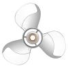YOUNG PROPS Upgrade Stainless Steel Outboard Propeller for Mercury Engines 40-60HP, 13 Tooth, RH (11 5/8 11Mercury) view 4