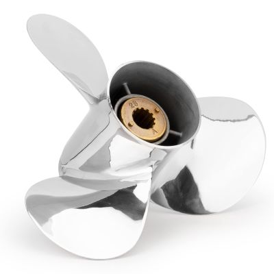 YOUNG PROPS Upgrade Stainless Steel Outboard Propeller for Mercury Engines 40-60HP, 13 Tooth, RH (11 3/8 12Mercury)