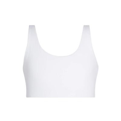 Bleuet Aster Tank Bra, Girls Reversible First Bra (White, Size 10)