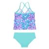 Hansber Kids Girls Swimwear Tankini 2 Piece Mermaid Print Spaghetti Straps Tops with Bottoms Bathing Suit Green 3 view 4