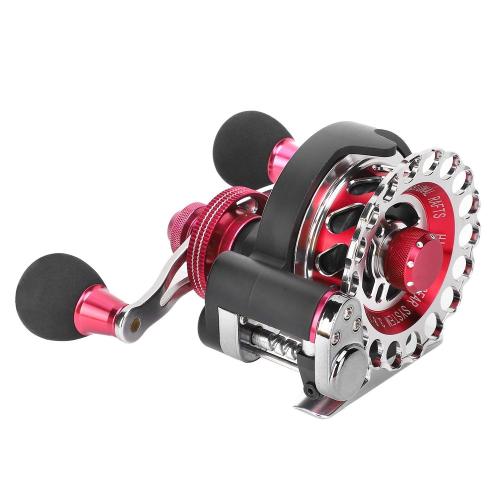 Fishing Reels Wheel,Portable High Strength Fishing Reels 10+1 BB 2.6:1 Gear Ratio Raft Wheel Accessory(Left Hand Type)