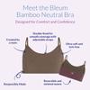 Bleum Neutral Training Bra - First Bra with Ultra Soft Cotton Fabric, Reversible Design for Teens (8, Chocolate-Rose) view 2
