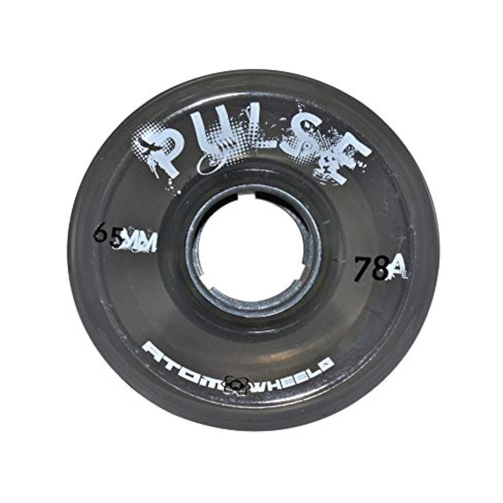 Atom Skates Quad Roller Wheels/Outdoor/Hardness 78A / 65x37 Black Pulse / 8pk