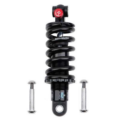 LvTu Bike Rear Shock Absorber 150mm/ 165mm, Soft Tail Damper Spring Soft and Hard Adjustable Damping - Black (Size : 165mm)