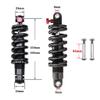 LvTu Bike Rear Shock Absorber 150mm/ 165mm, Soft Tail Damper Spring Soft and Hard Adjustable Damping - Black (Size : 165mm) view 2