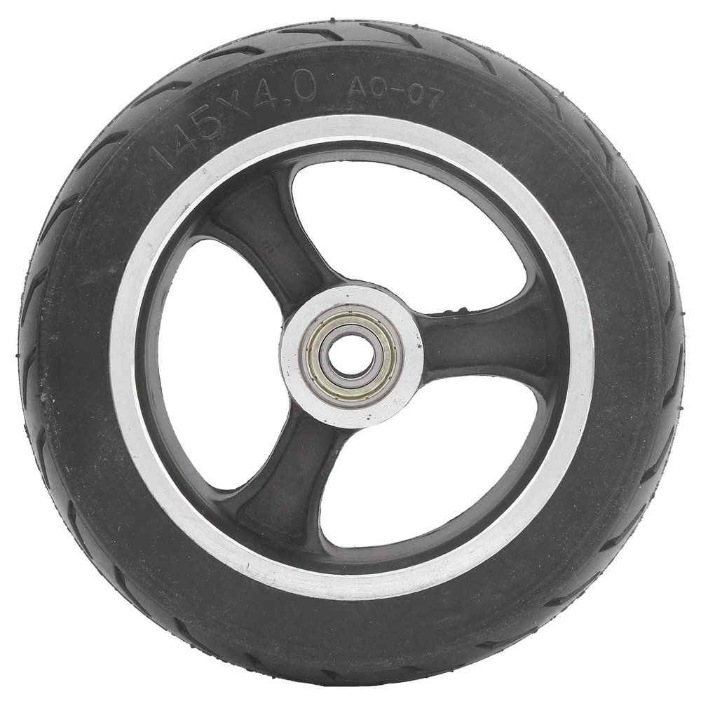 Solid Wheel, Durable Flat ExplosionProof 6 Inch Wheel Set 145x4.0 for Electric Scooter Commuters Urban Riders Campus Travelers Short Distance Trips