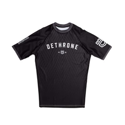 Dethrone Men's Logo Rash Guard - Black - S