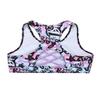 Yeeye Kids Girls Digital Printed Racer Cutout Back Sports Athletic Bra Top Gym Yoga Dance Shirts Rose Pink 4 view 3