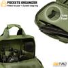 DBTAC Gun Range Bag XS | Tactical 1~2 Pistol Bag Firearm Shooting Case with Lockable Zipper for Handguns and Ammo (Green) view 2