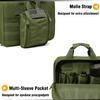 DBTAC Gun Range Bag XS | Tactical 1~2 Pistol Bag Firearm Shooting Case with Lockable Zipper for Handguns and Ammo (Green) view 3