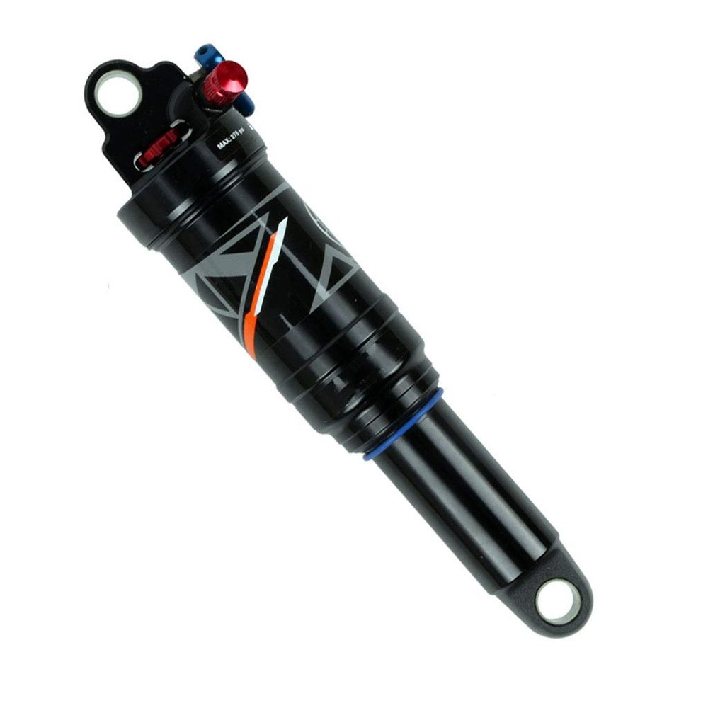 LvTu Mountain Bike Rear Shock Absorber 165mm, Air Shock Damper Suspension for Downhill Road - Black