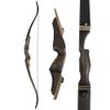 60" Black Hunter Takedown Recurve Bow 20-60 Lbs Traditional Wood Right Handed Bow American Hunting Longbow for Hunting Target Practice (Black Brown, 25 Lbs) view 1