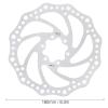 Buachois 160mm OD 34mm ID Bike Disc Brake Rotor | Stainless Steel Electric Scooter Modification Accessories for Mountain Bike Road Bicycle view 2