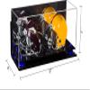 Better Display Cases Acrylic 2 Mini Football Helmet (not Full Size) Display Case with Mirror Case, Navy Blue Risers, Wall Mount and Black Base (V46/A019) view 2