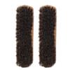 WNSC 2Pcs Oiling Polishing Tool Soft Cleaning Polishing, Leather Care Protecting Horsehair Shoe Brushes, Men&Woman Leather Items for Shoes Boots(Log Color Large) view 1