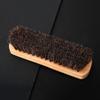 WNSC 2Pcs Oiling Polishing Tool Soft Cleaning Polishing, Leather Care Protecting Horsehair Shoe Brushes, Men&Woman Leather Items for Shoes Boots(Log Color Large) view 2