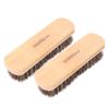 WNSC 2Pcs Oiling Polishing Tool Soft Cleaning Polishing, Leather Care Protecting Horsehair Shoe Brushes, Men&Woman Leather Items for Shoes Boots(Log Color Large) view 3