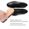 WNSC 2Pcs Oiling Polishing Tool Soft Cleaning Polishing, Leather Care Protecting Horsehair Shoe Brushes, Men&Woman Leather Items for Shoes Boots(Log Color Large) view 4