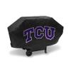 Rico Industries NCAA TCU Horned Frogs Deluxe Grill Cover Deluxe Vinyl Grill Cover - 68" Wide/Heavy Duty/Velcro Staps view 1