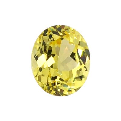 6x4 mm AAA Oval Cut Synthetic Yellow Sapphire (1 pc) Loose Gemstone