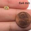 6x4 mm AAA Oval Cut Synthetic Yellow Sapphire (1 pc) Loose Gemstone view 2