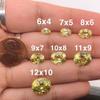 6x4 mm AAA Oval Cut Synthetic Yellow Sapphire (1 pc) Loose Gemstone view 3
