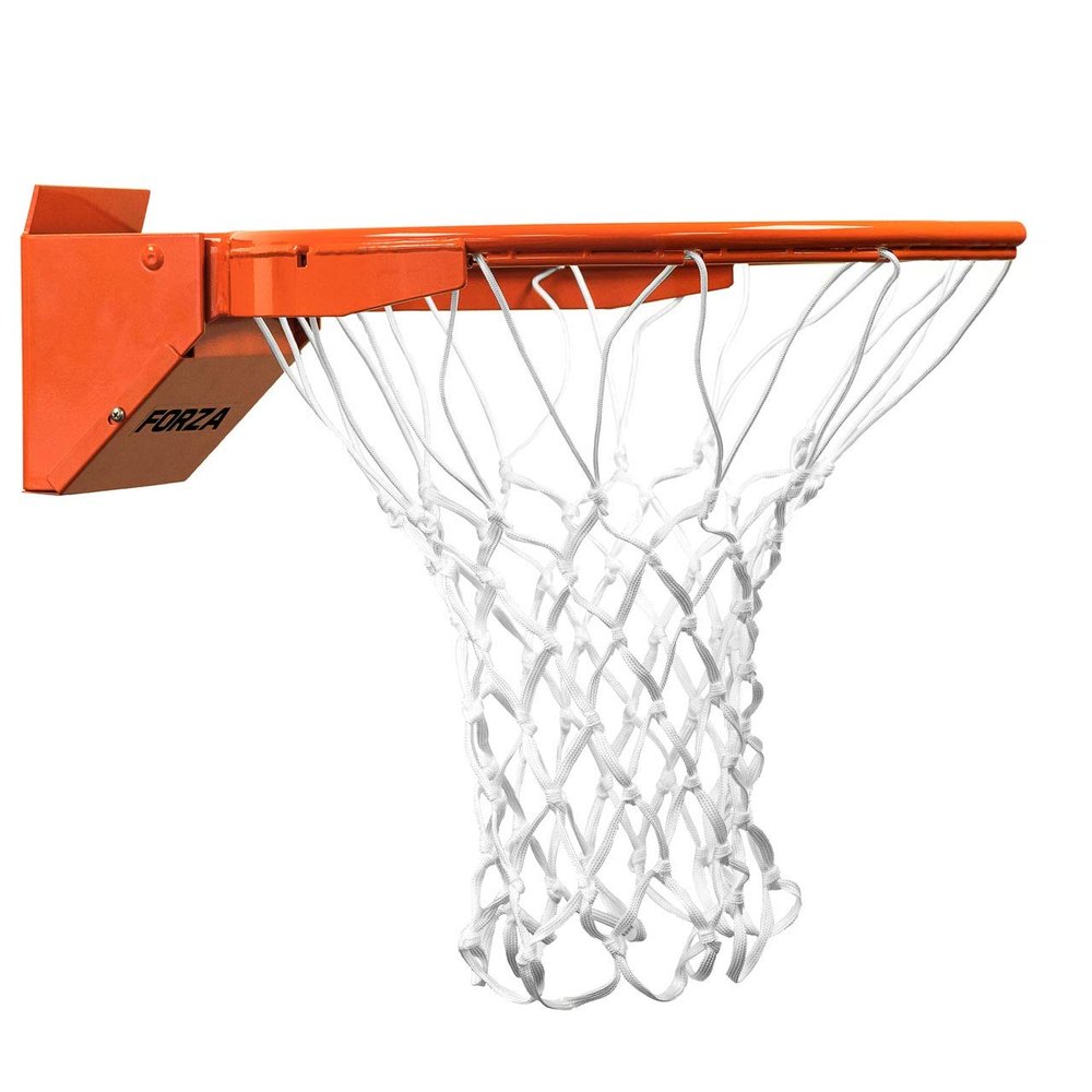 FORZA Heavy-Duty Flex Basketball Hoop | Spring Loaded and Ultra-Durable Hoop & Net | Suitable for Dunking [Indoor or Outdoor Use]