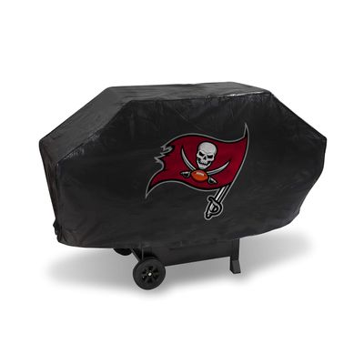 Rico Industries NFL Tampa Bay Buccaneers Deluxe Grill Cover Deluxe Vinyl Grill Cover - 68" Wide/Heavy Duty/Velcro Staps
