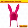 Concept One Womens Bob's Burgers Louise Cosplay Bunny with Floppy Ears Fleece Beanie Hat, Pink, 0 US view 2